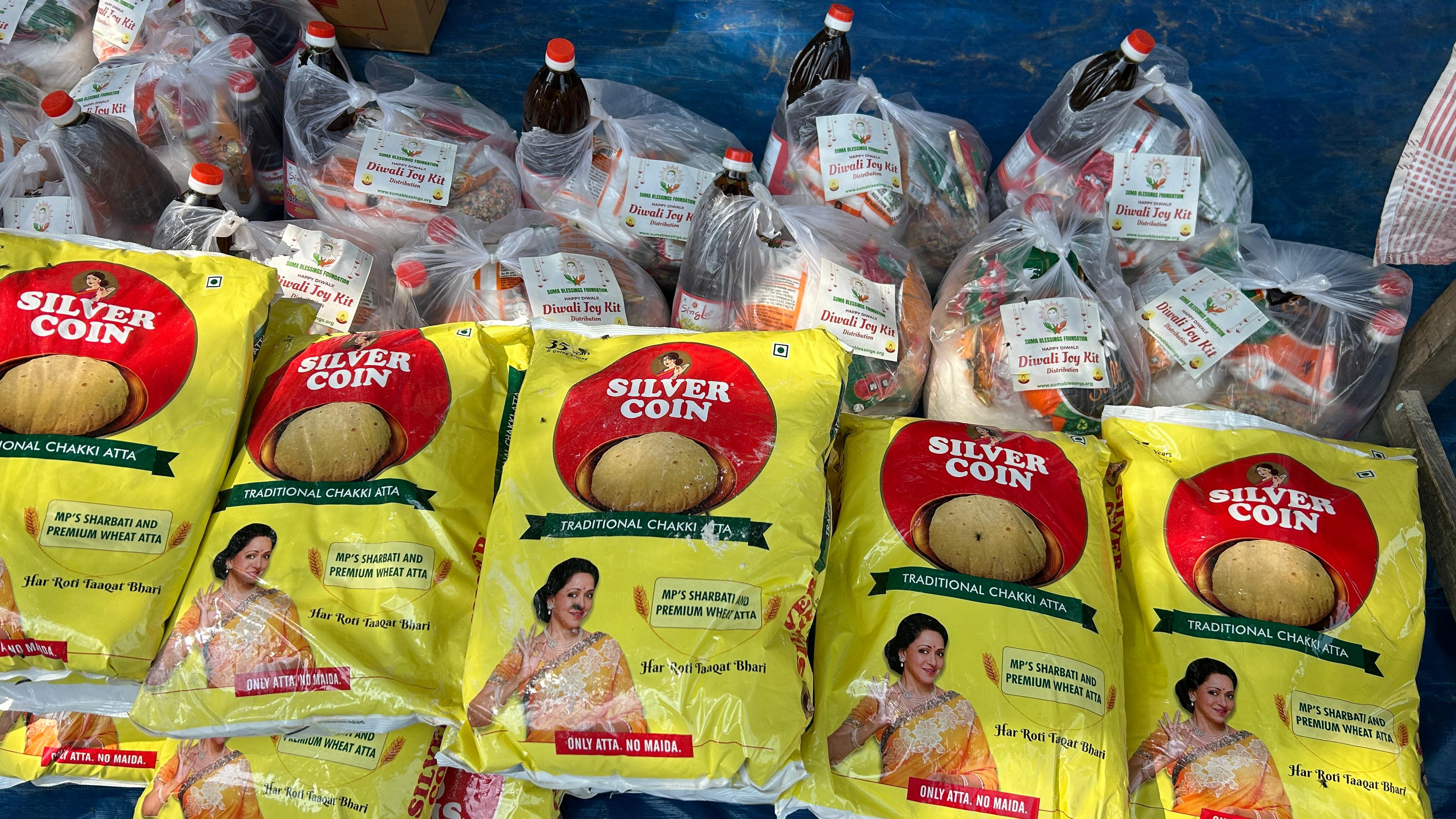 Food donation during Makar Sankranti