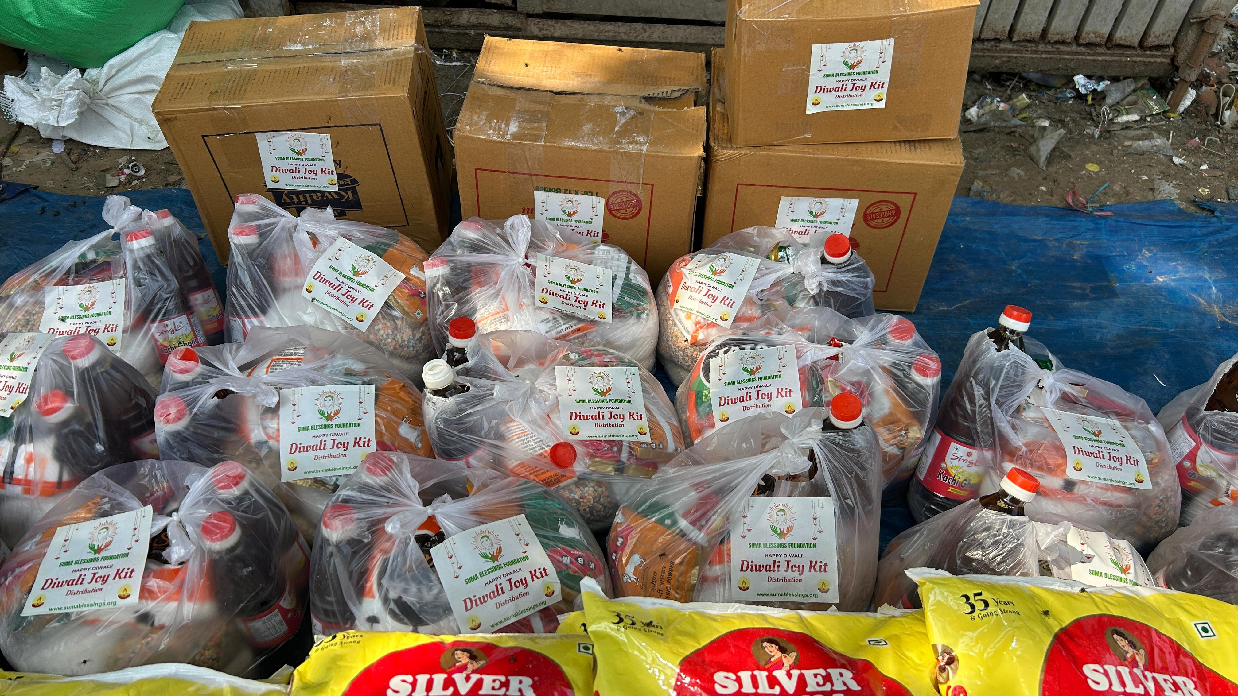 Food donation during Makar Sankranti