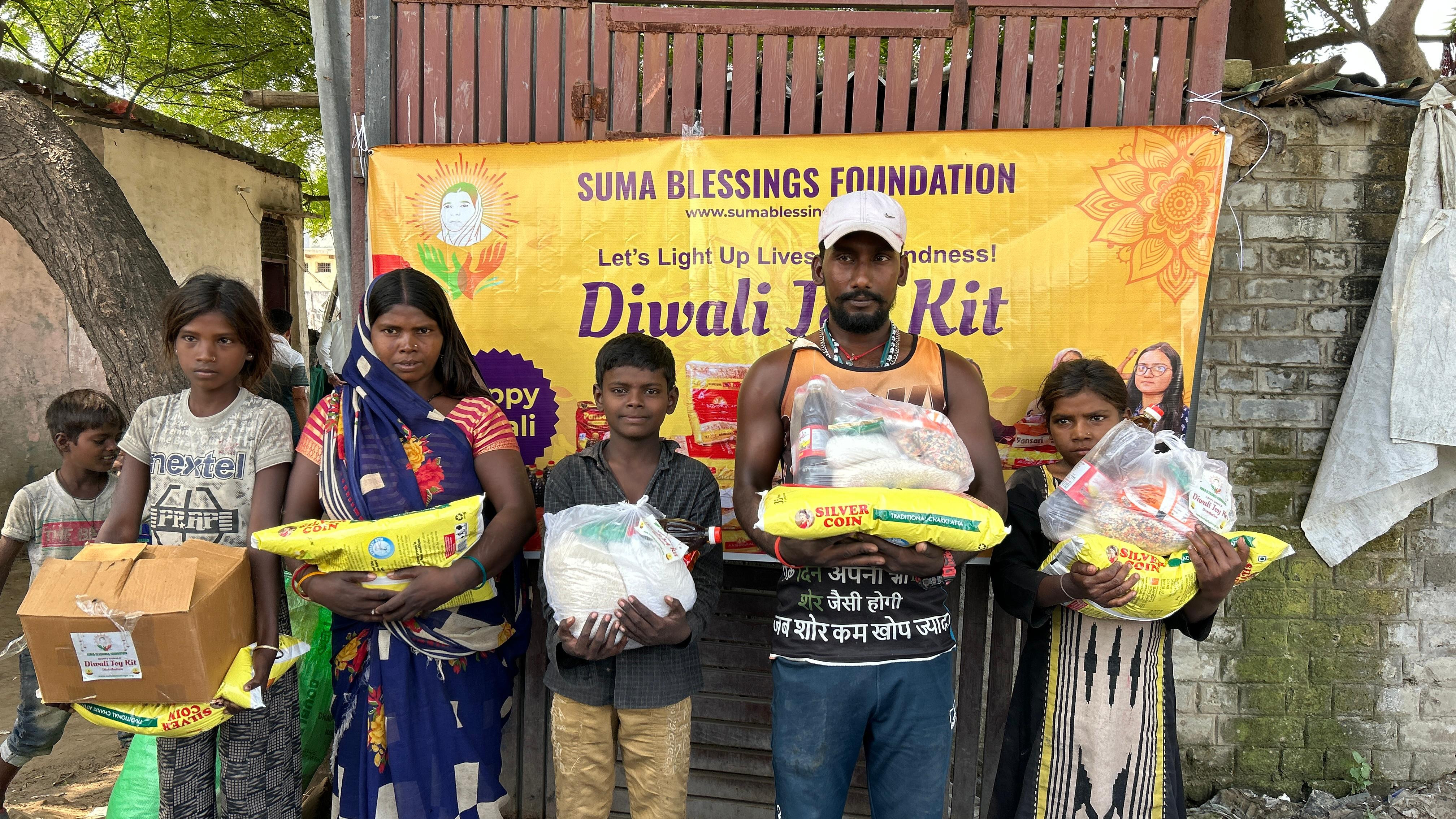 Food donation during Makar Sankranti