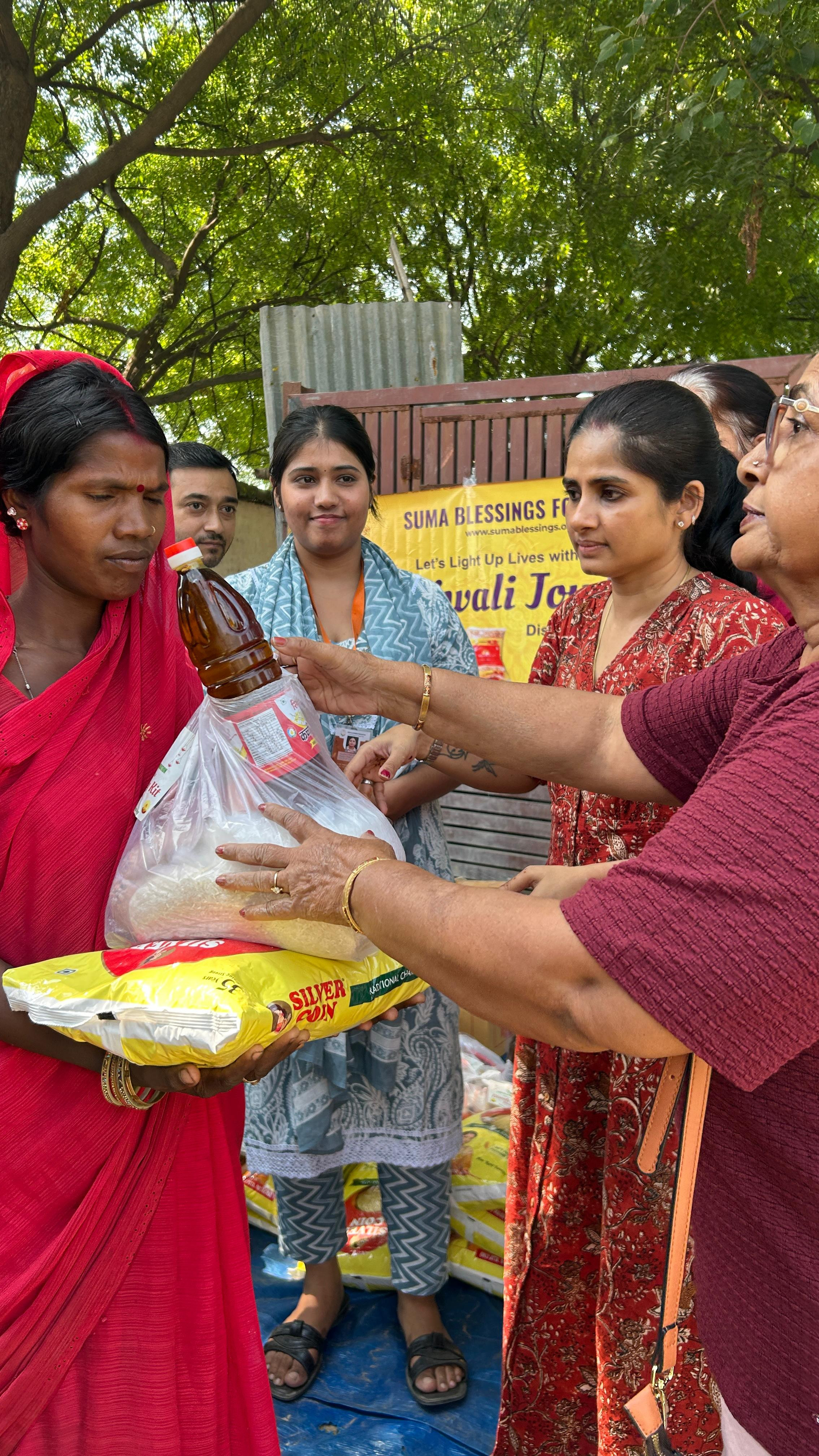 Food donation during Makar Sankranti