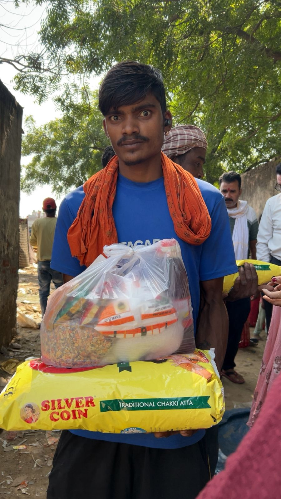 Food donation during Makar Sankranti