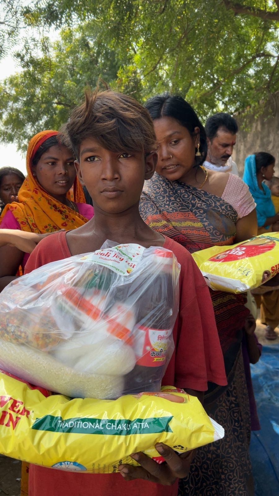 Food donation during Makar Sankranti